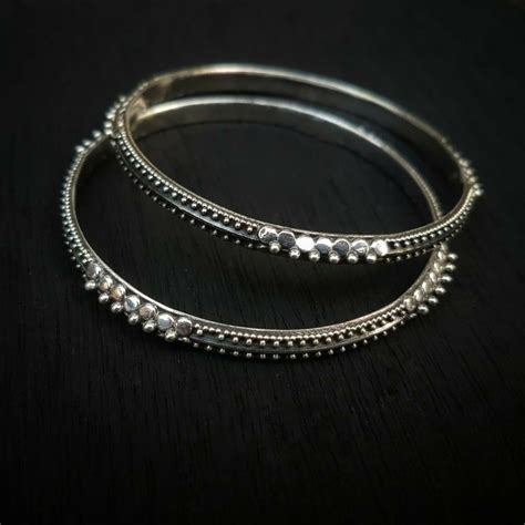 stylish silver bangles